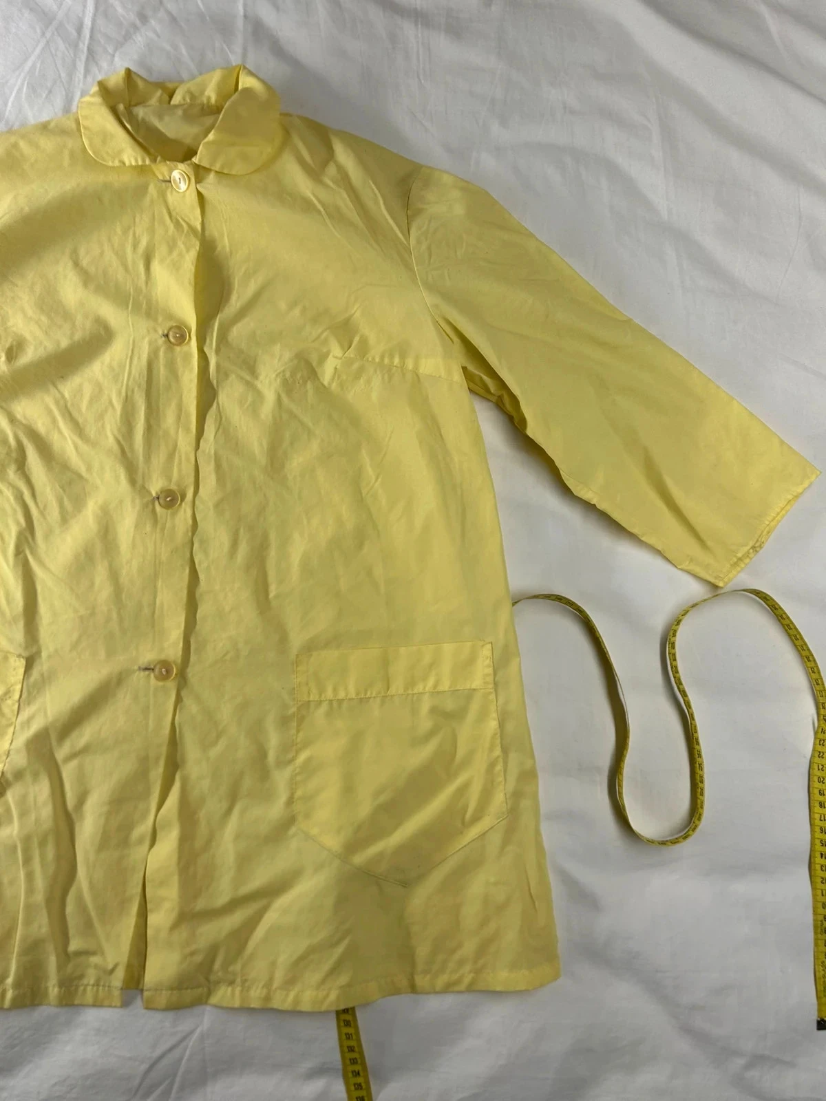 Chemise blousenyl met lange mouwen geel vintage – photo 2